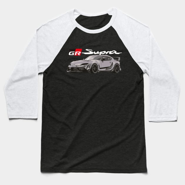 Toyota GR A90 Supra 3000GT Baseball T-Shirt by cowtown_cowboy